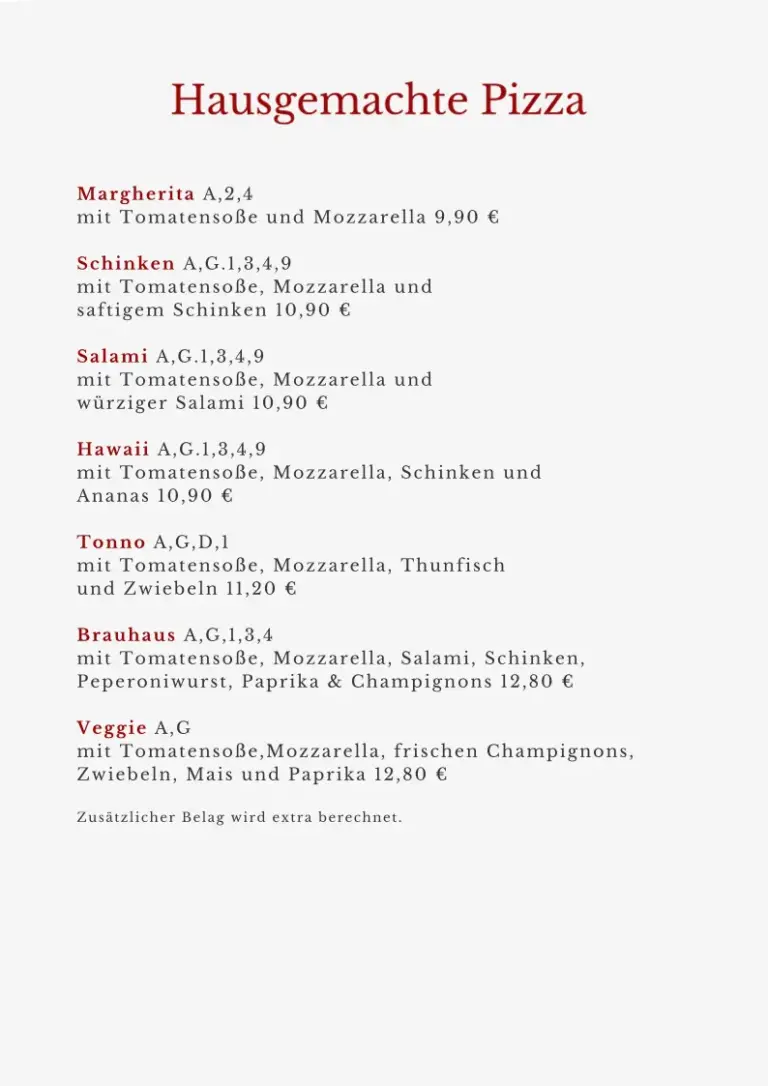 Google Business Foto - MENU