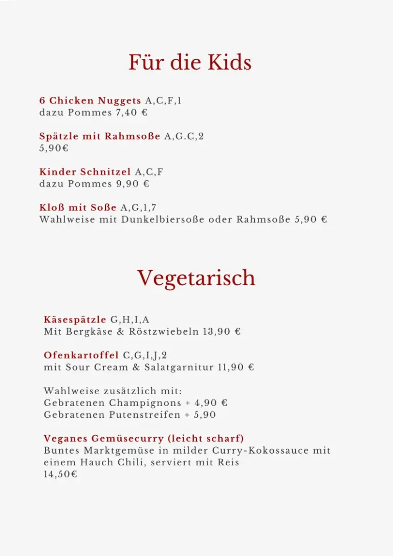 Google Business Foto - MENU